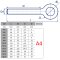 Vis à œil avec filetage à droite 9161R - Acier inoxydable A4 (AISI 316)