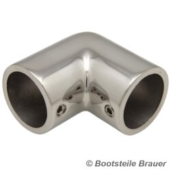 Elbow fitting 90°, Polished investment casting 25MM -...