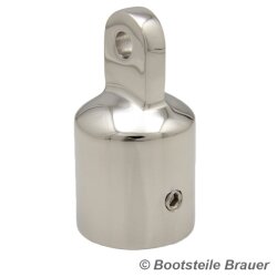 Top cap, cast, highly polished 22MM - stainless steel...