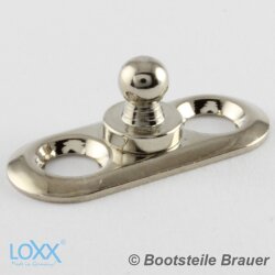 LOXX oval plate 27 x 11 mm - Nickel