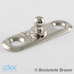 LOXX oval plate 34 x 11 mm - Nickel